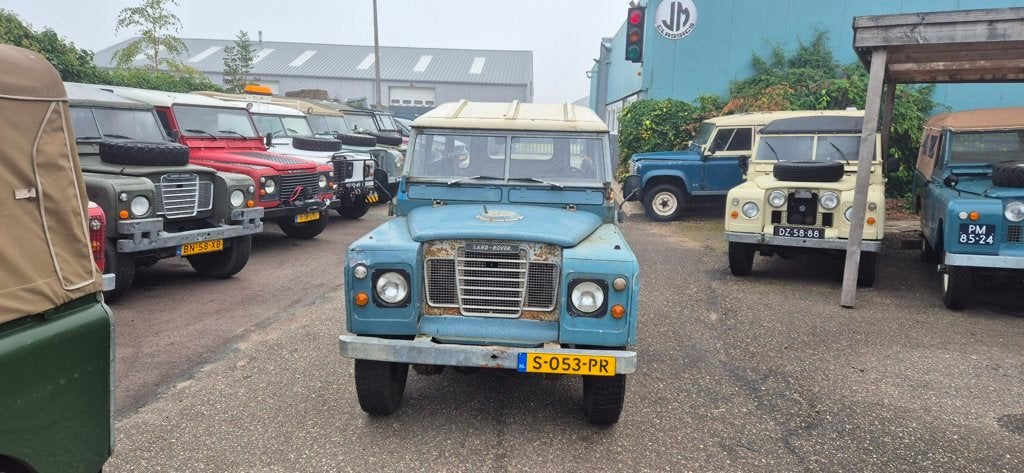 Land Rover 88 Series III BENZINE, 2286 cc, Gebruikt, Blauw, 7 stoelen