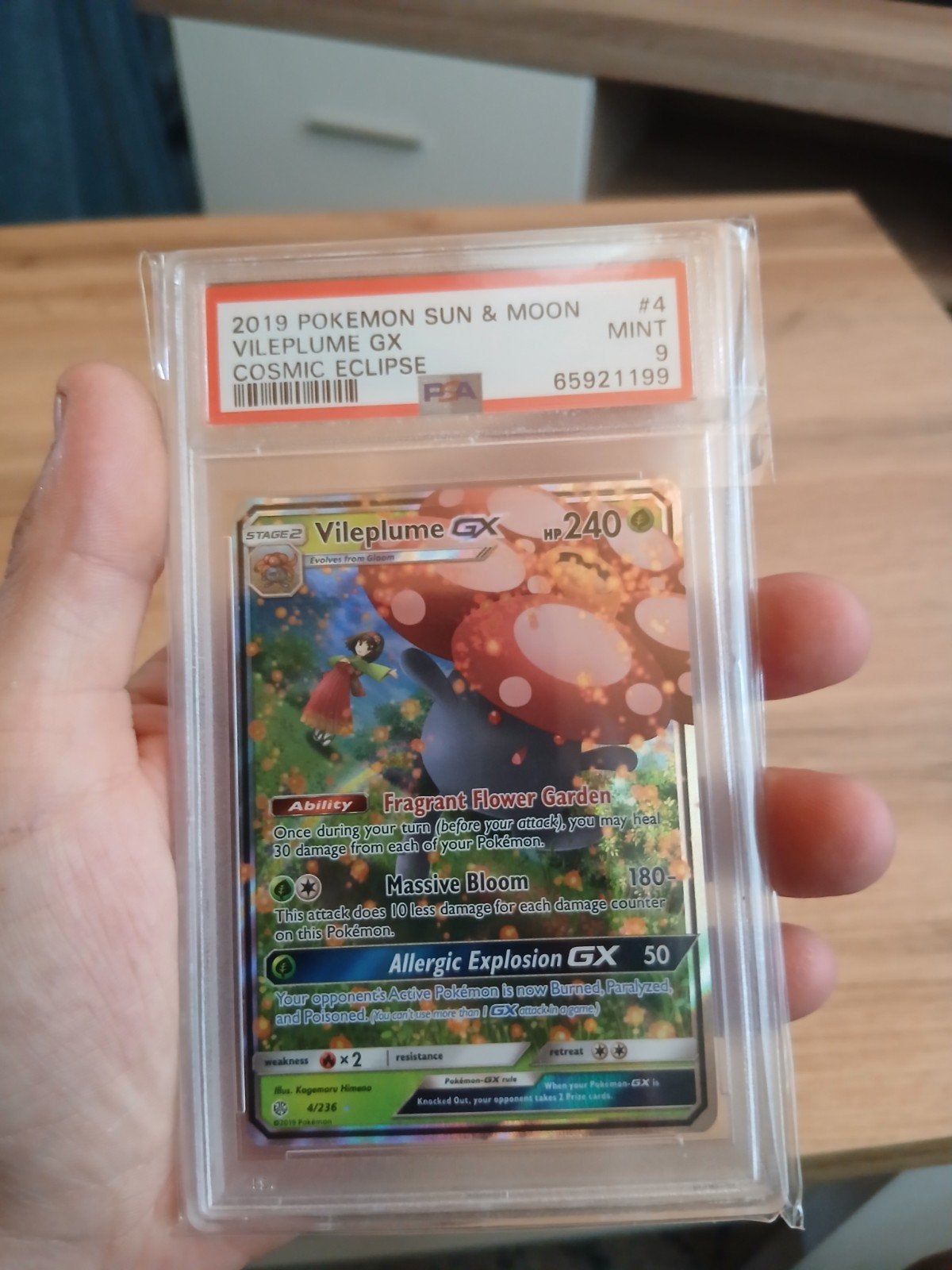 Vileplume gx 4 psa 9, Ophalen of Verzenden