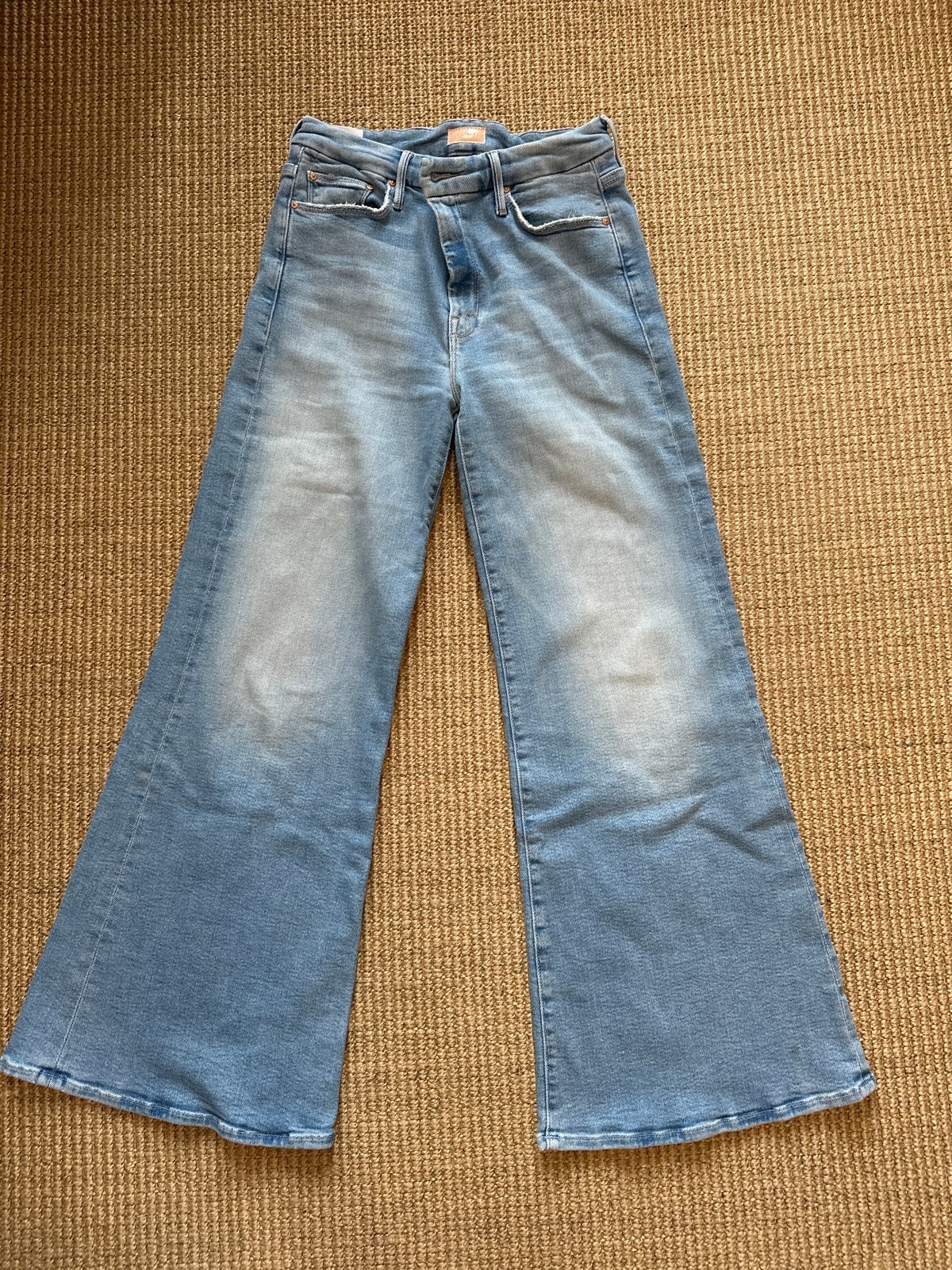 Mother The Roller Fray Jeans - W29, Ophalen of Verzenden, Zo goed als nieuw, Blauw, W28 - W29 (confectie 36)