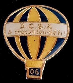 A.C.S.A. 06 ballon pin, Verzenden, Nieuw, Transport, Speldje of Pin