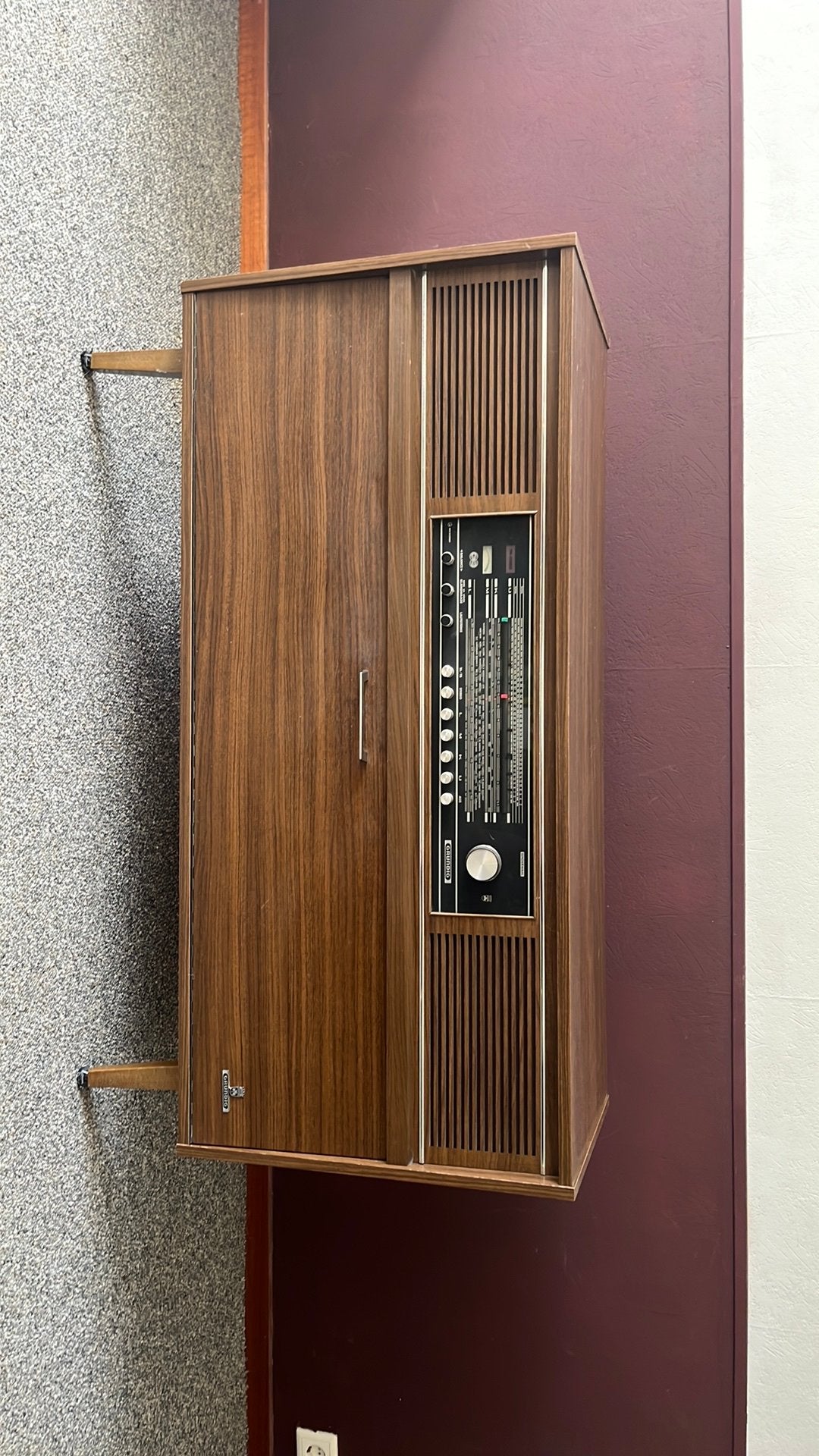 Vinatage grundig radio/platenspeler meubel, Ophalen, 25 tot 50 cm, Minder dan 100 cm