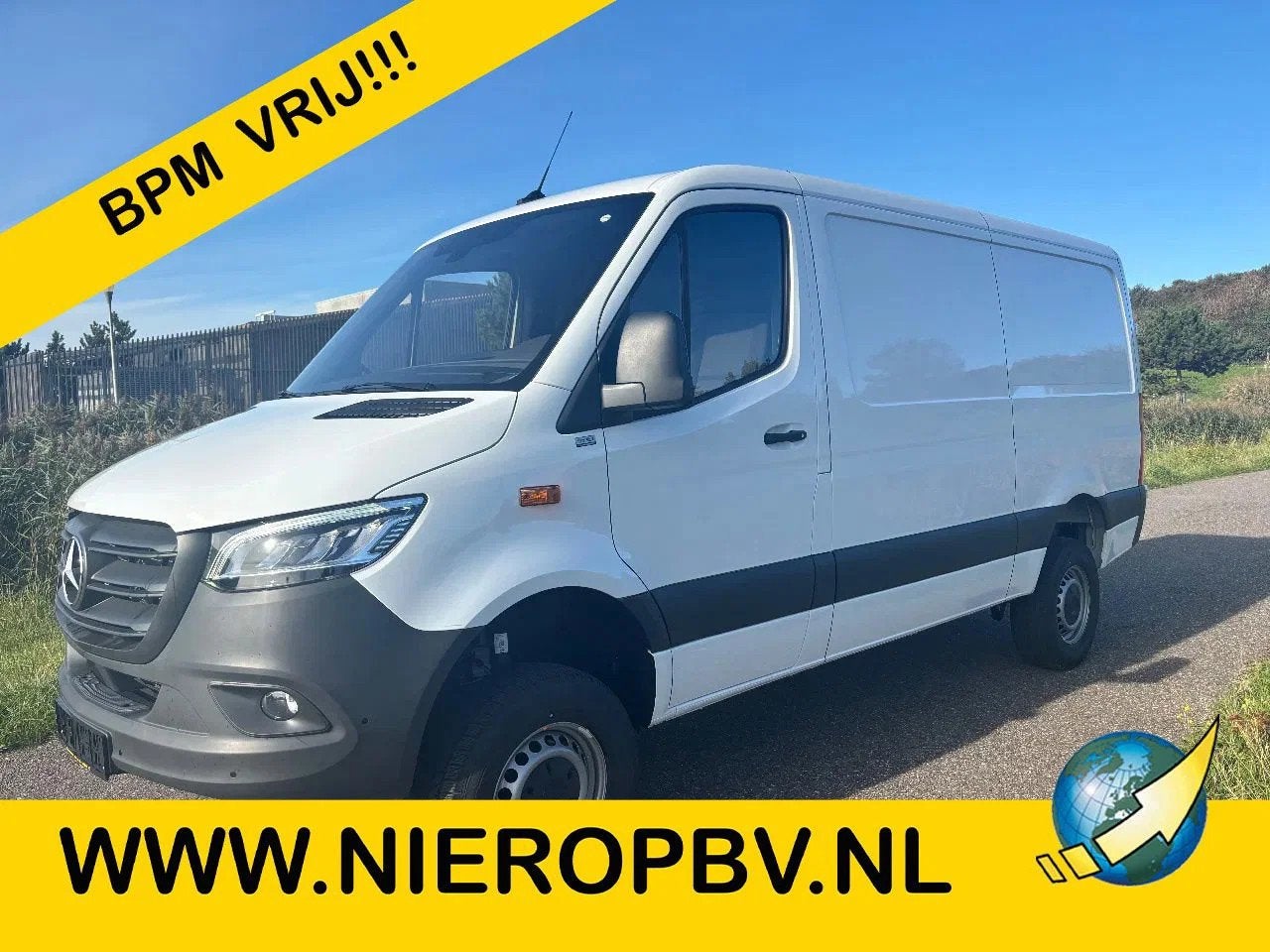 Mercedes-Benz Sprinter 319CDI L2H1 4X4 Automaat Airco Camera, Automaat, Gebruikt, Euro 6, 2384 kg