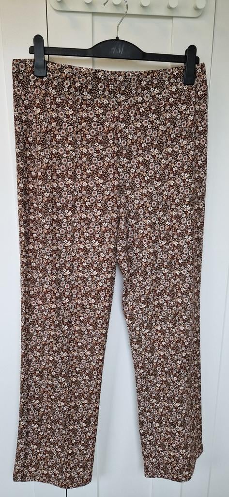 COSTES zgan bloemen legging / tregging mt XL, Bruin, Ophalen of Verzenden, Zo goed als nieuw, Costes