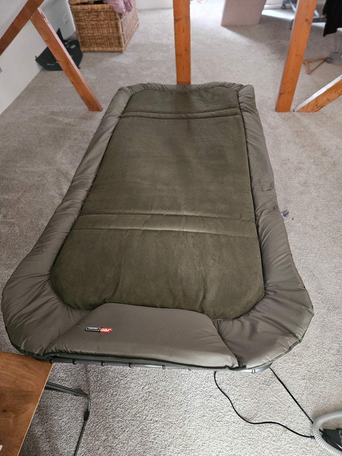 Comfortabel visbed/stretchbed voor karpervissen, Ophalen of Verzenden, Gebruikt