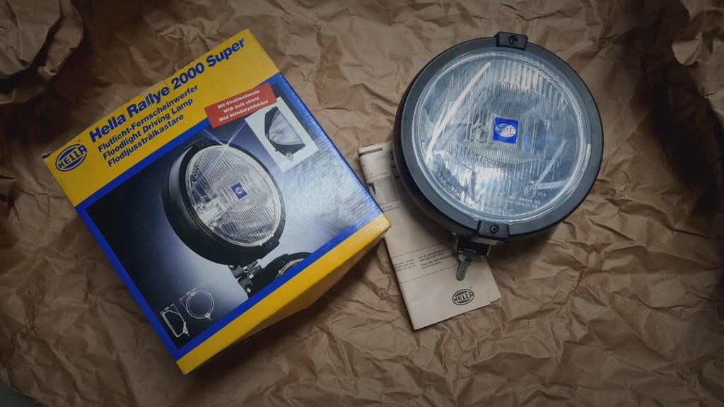 Hella Rallye 2000 Verstraler NOS met originele verpakking, Auto-onderdelen, Verlichting, Verzenden, Nieuw, Universele onderdelen