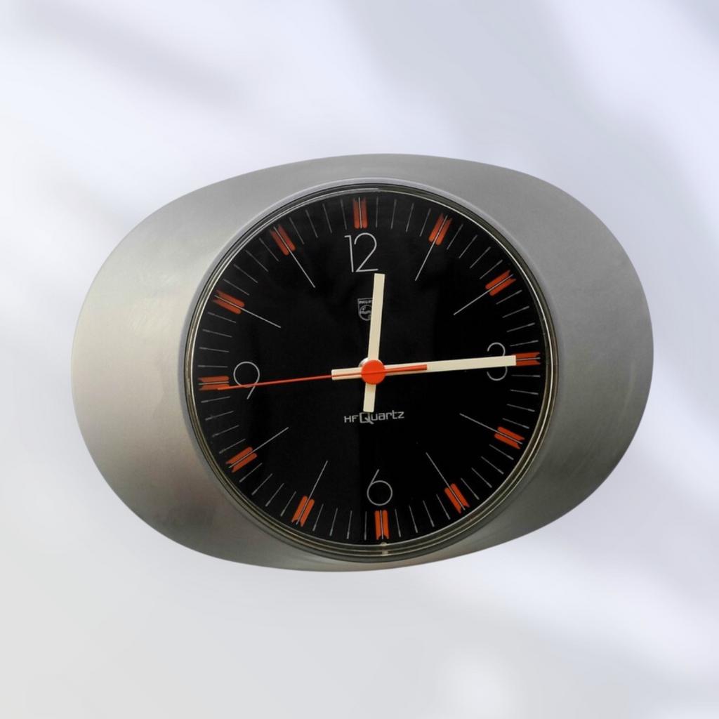 Philips Space Age-wandklok In goede staat, Ophalen of Verzenden, Zo goed als nieuw, Wandklok