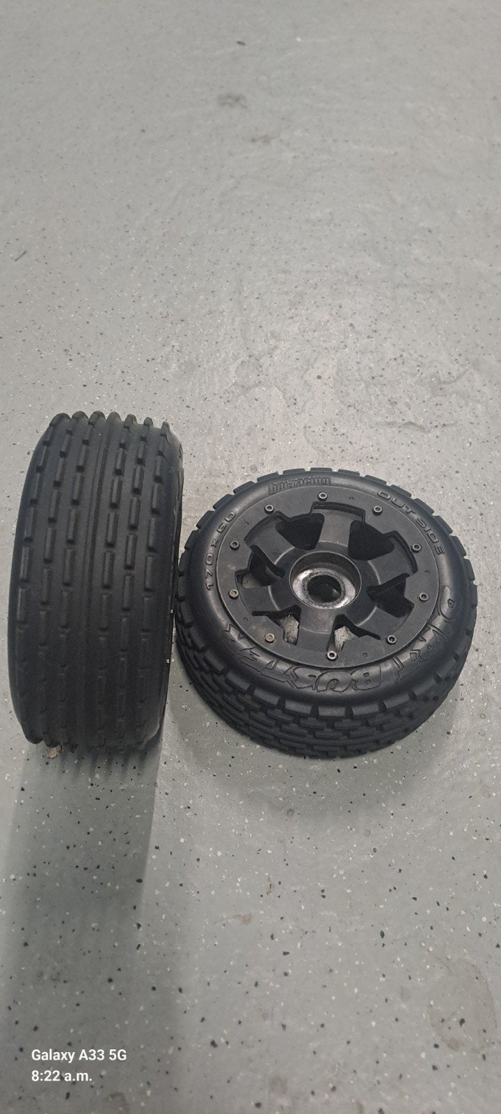 setje hpi baja banden met velgen z.g.a.n, Ophalen of Verzenden, Nieuw, Auto