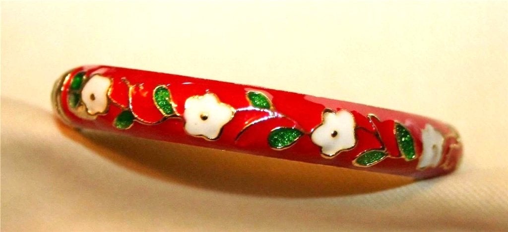 sierlijke Handgemaakte slaven cloisonne Armband verguld, Sieraden, Tassen en Uiterlijk, Verzenden, Nieuw, Goud