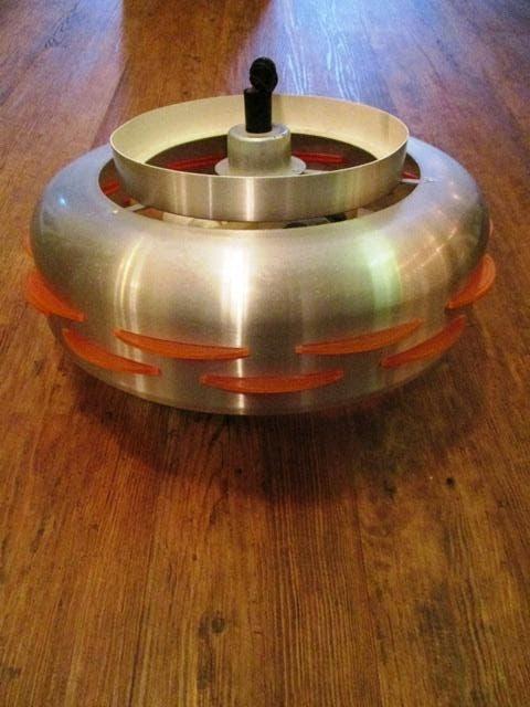 Space age lamp retro oranje hanglamp UFO Lakro, Ophalen, Huis en Inrichting