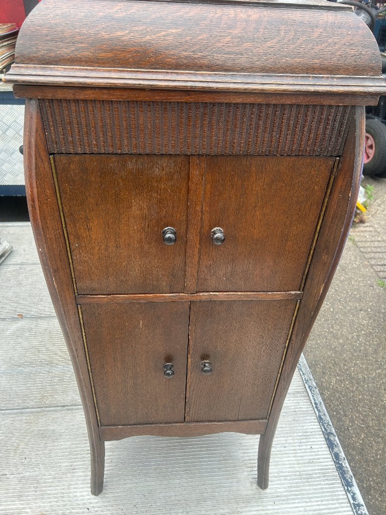 antieke grammofoon in kast victrola jaren 20, Antiek en Kunst, Ophalen