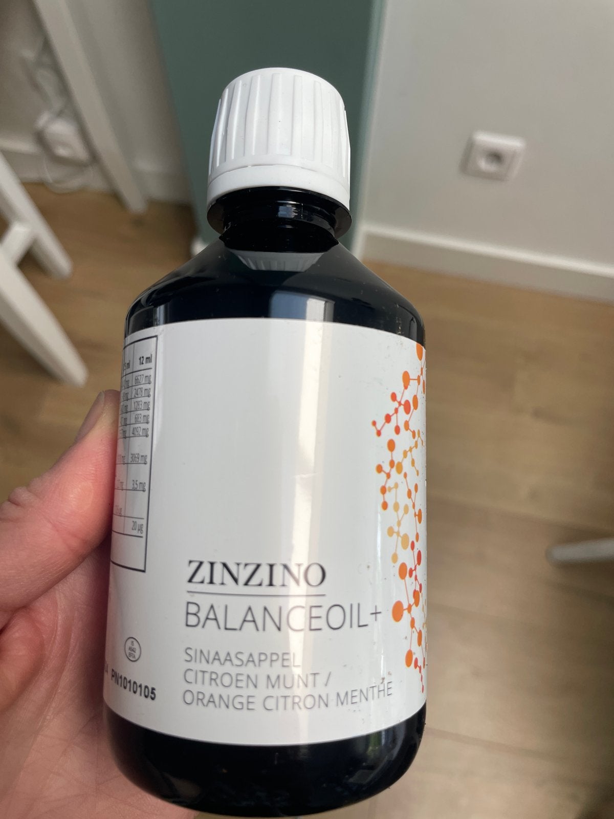 Zinzino BalanceOil+ Sinaasappel Citroen Munt 300ml, Ophalen of Verzenden, Nieuw, Poeder of Drank