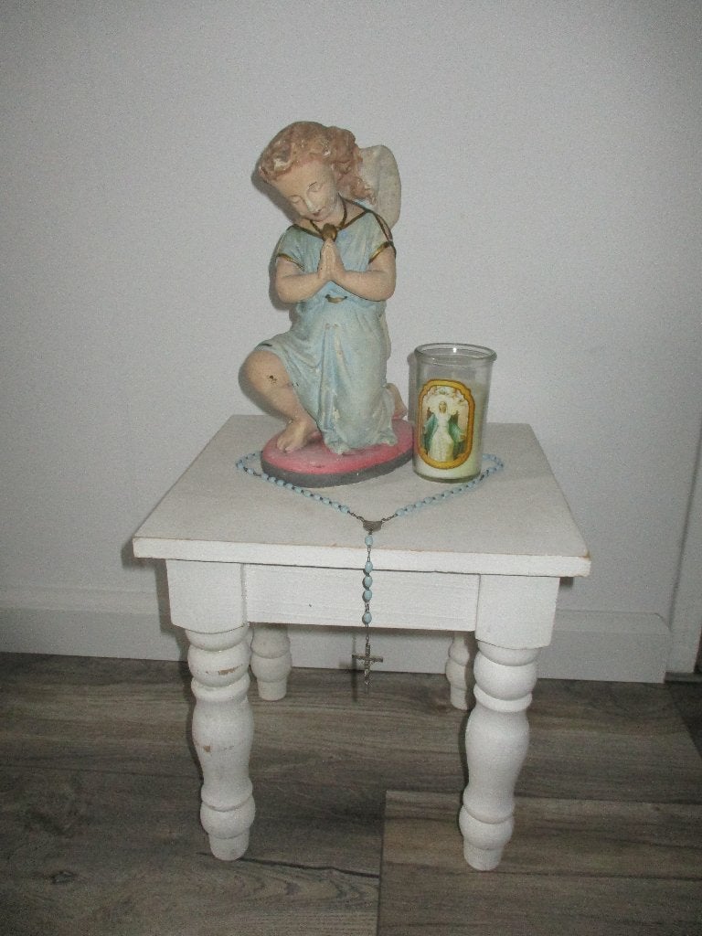 wit brocante tafeltje long Island living, Antiek en Kunst, Curiosa en Brocante, Ophalen of Verzenden