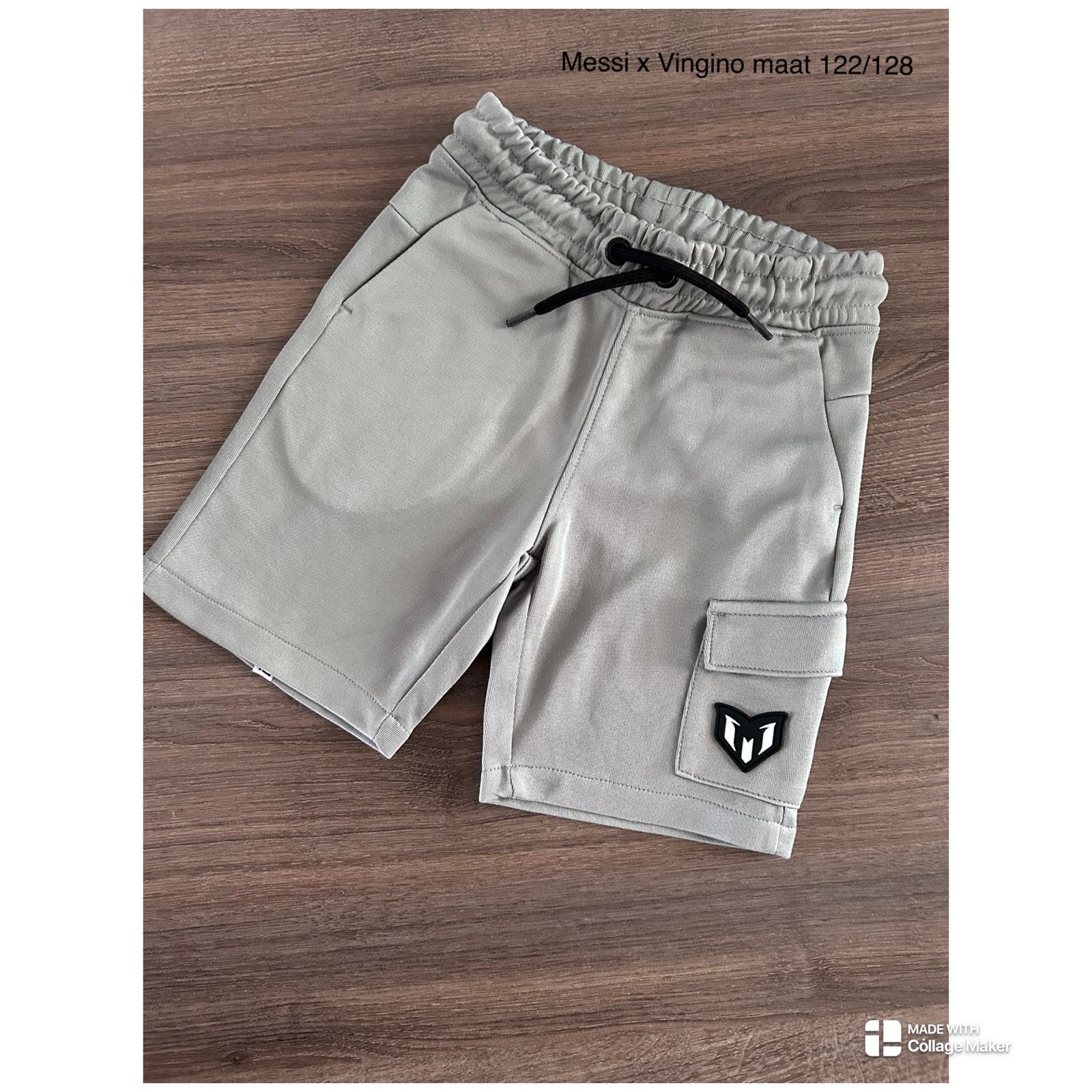Messi x Vingino korte broek maat 122/128, Ophalen of Verzenden, Zo goed als nieuw, Jongen, Broek