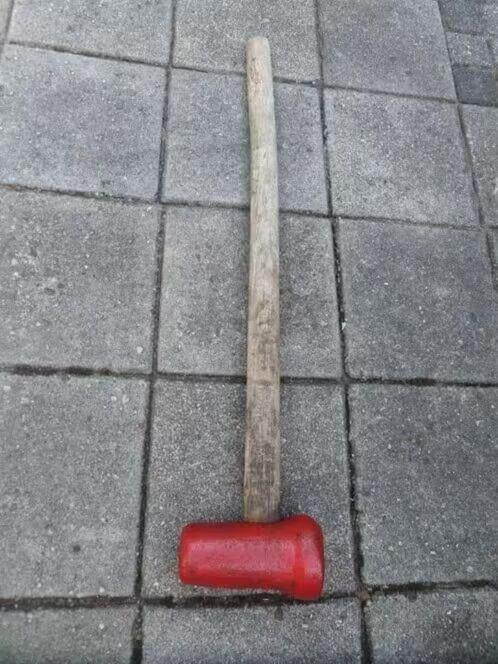 Sloophamer - Voorhamer (antiek) - Lengte 90cm - 7500 gram, Ophalen, Gebruikt