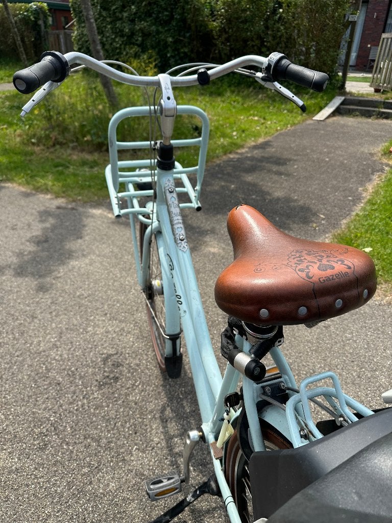 Gazelle Miss Grace transportfiets met Yepp kinderzitje, Ophalen, Gazelle, Trommelrem, 53 tot 56 cm