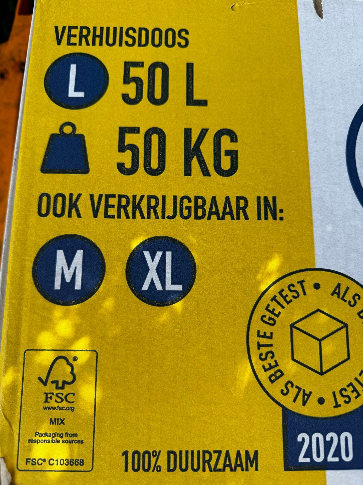 36 Verhuisdozen L (50L, 50KG), Doe-het-zelf en Verbouw, Ophalen, Doos, 40 tot 60 cm, Opvouwbaar