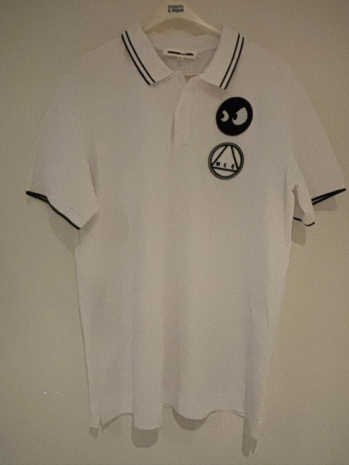 Mcq alexander mcqueen polo xxxl valt als xl, Ophalen of Verzenden, Zo goed als nieuw, Maat 56/58 (XL), Wit
