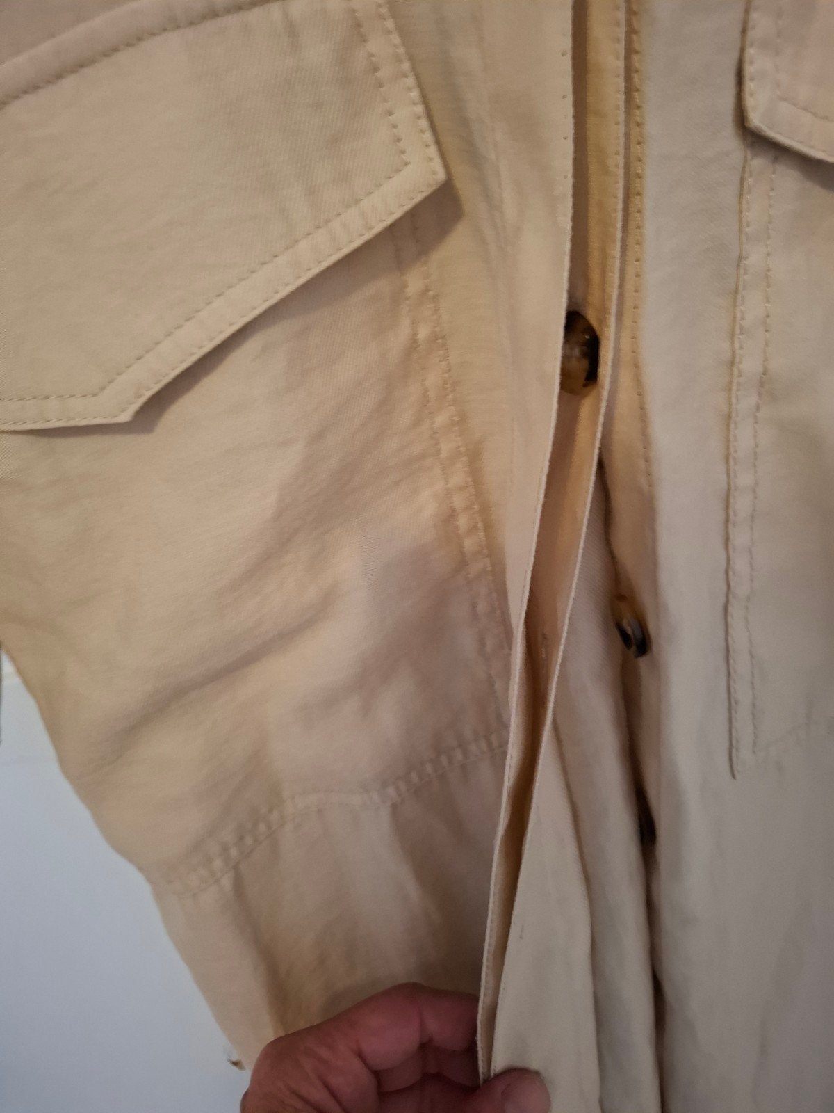 H&M jas/jurk maat S, H&M, Beige, Ophalen of Verzenden, Zo goed als nieuw