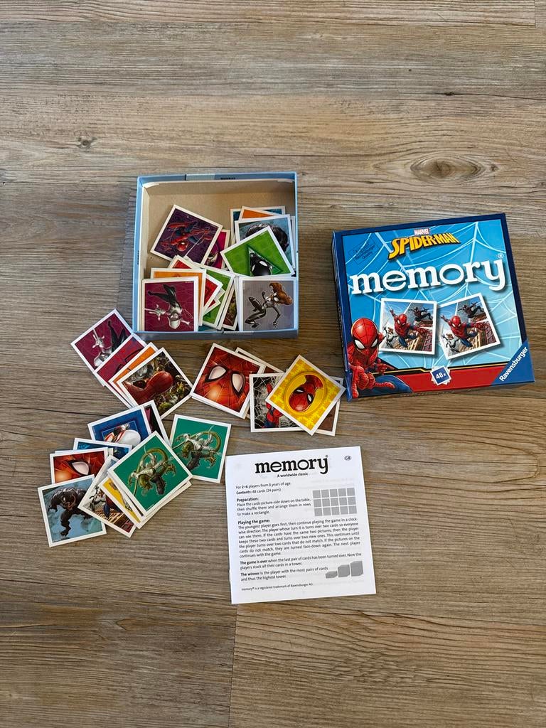 Marvel Spider-Man Memory spel - Ravensburger, Drie of vier spelers, Ophalen of Verzenden, Gebruikt