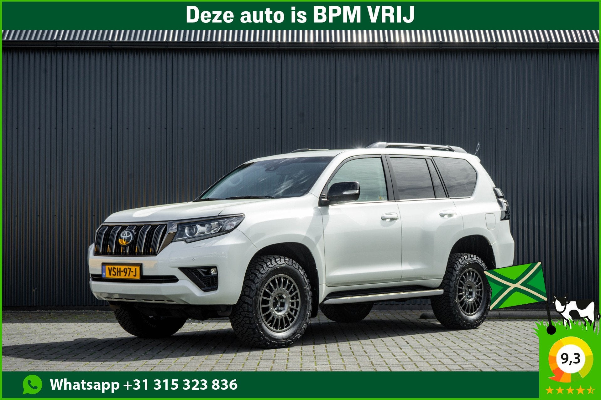 Toyota Land Cruiser 2.8D-4D | 204 PK | 4X4 | Vol Opties | Au, Auto's, Automaat, Gebruikt, 4 cilinders, Wit