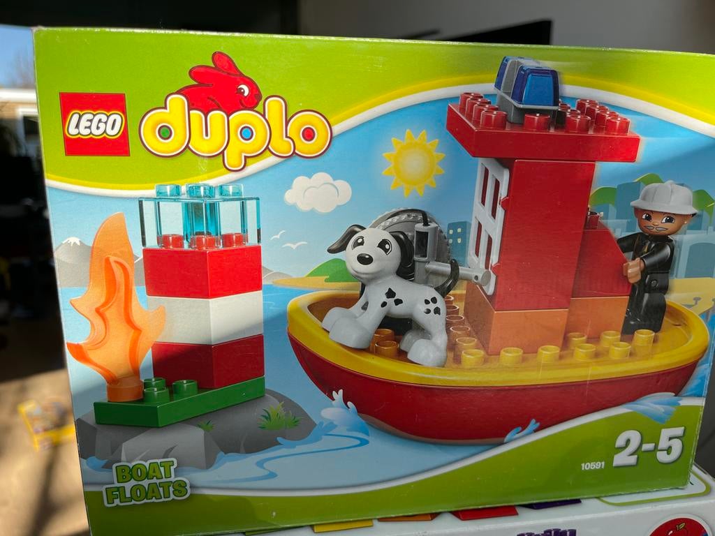 LEGO Duplo 10591 Brandweerboot met hond, Ophalen, Gebruikt, Complete set, Duplo