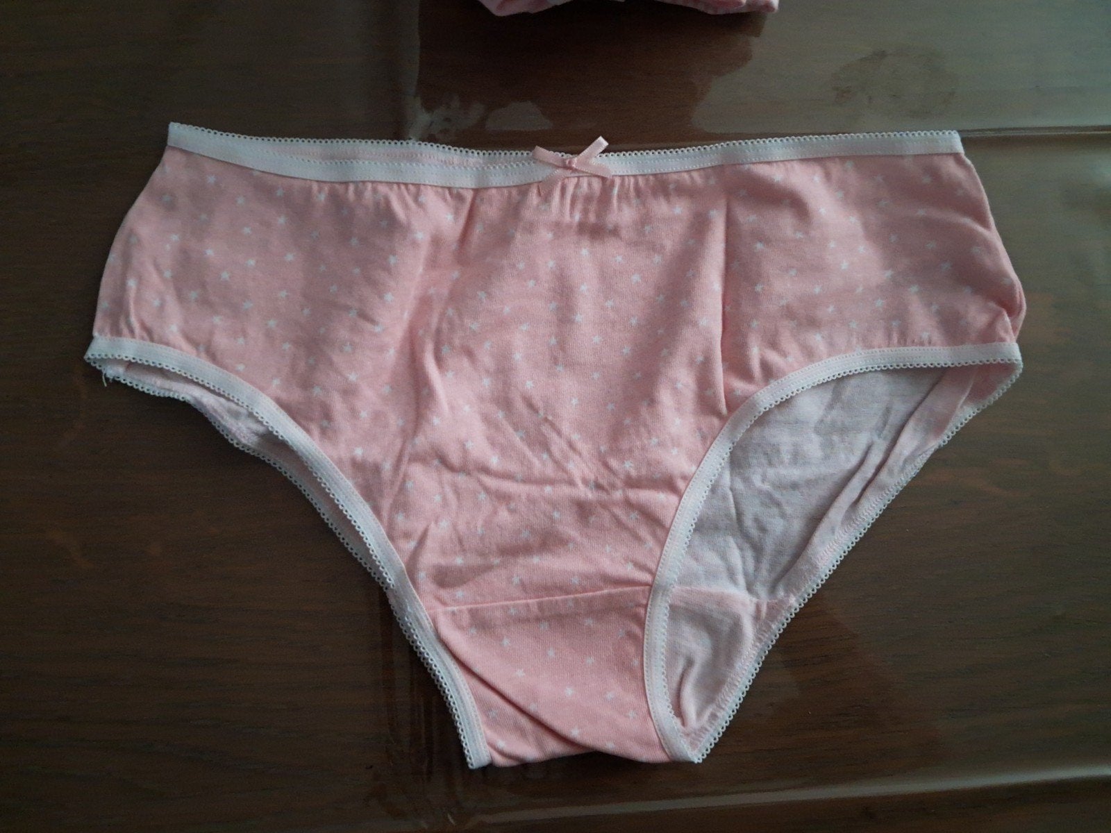 10 Roze onderbroeken met sterrenprint, Kinderen en Baby's, Kinderkleding | Maat 158, Nacht- of Onderkleding, Meisje, Nieuw, Ophalen of Verzenden