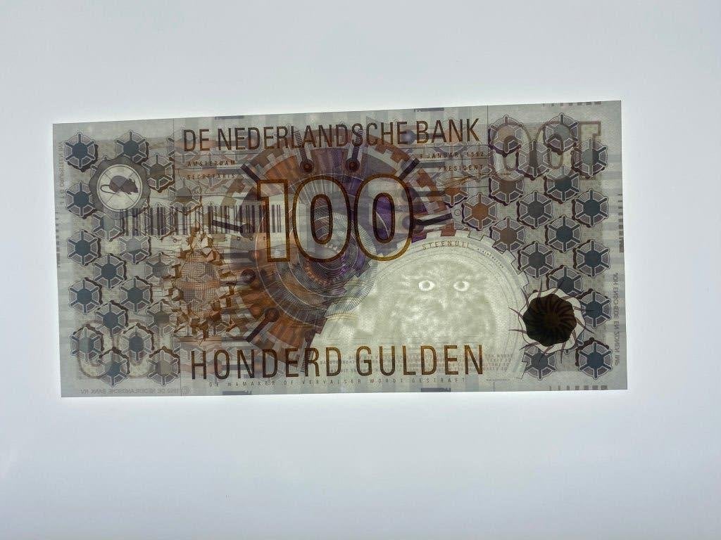 Prachtig 100 Gulden 1992 "Steenuil" - 1 0 0 2 5 6 5 0 1 9, Ophalen of Verzenden, 100 gulden, Los biljet