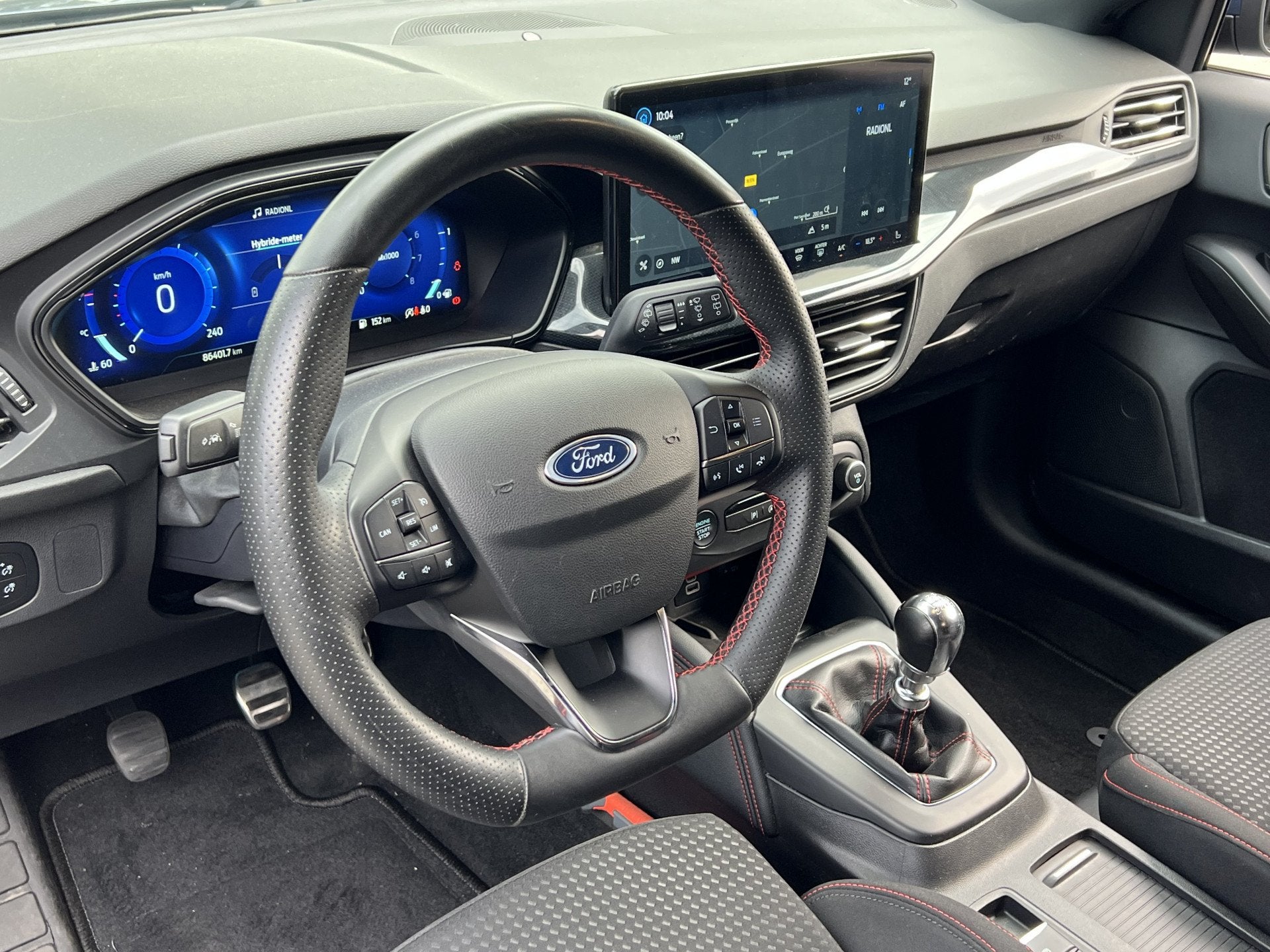 Ford FOCUS Wagon 1.0 EcoBoost Hybrid ST Line X | Apple carpl, Auto's, Gebruikt, Met garantie (alle), Blauw, Handgeschakeld