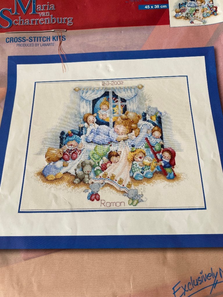 BORDUURPAKKET LANARTE M.V. SCHARRENBURG  SWEET DREAMS, Verzenden, Zo goed als nieuw, Handborduren, Borduurpakket