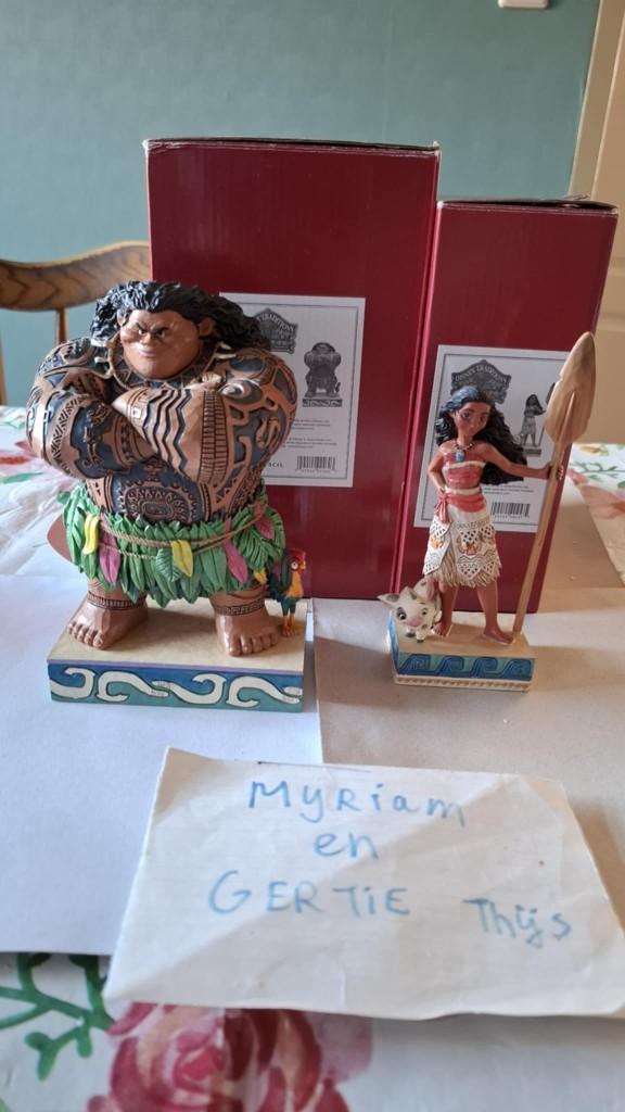 Disney Moana and Maui Jim Shore traditions beelden, Verzamelen, Ophalen of Verzenden, Overige figuren, Zo goed als nieuw, Beeldje of Figuurtje
