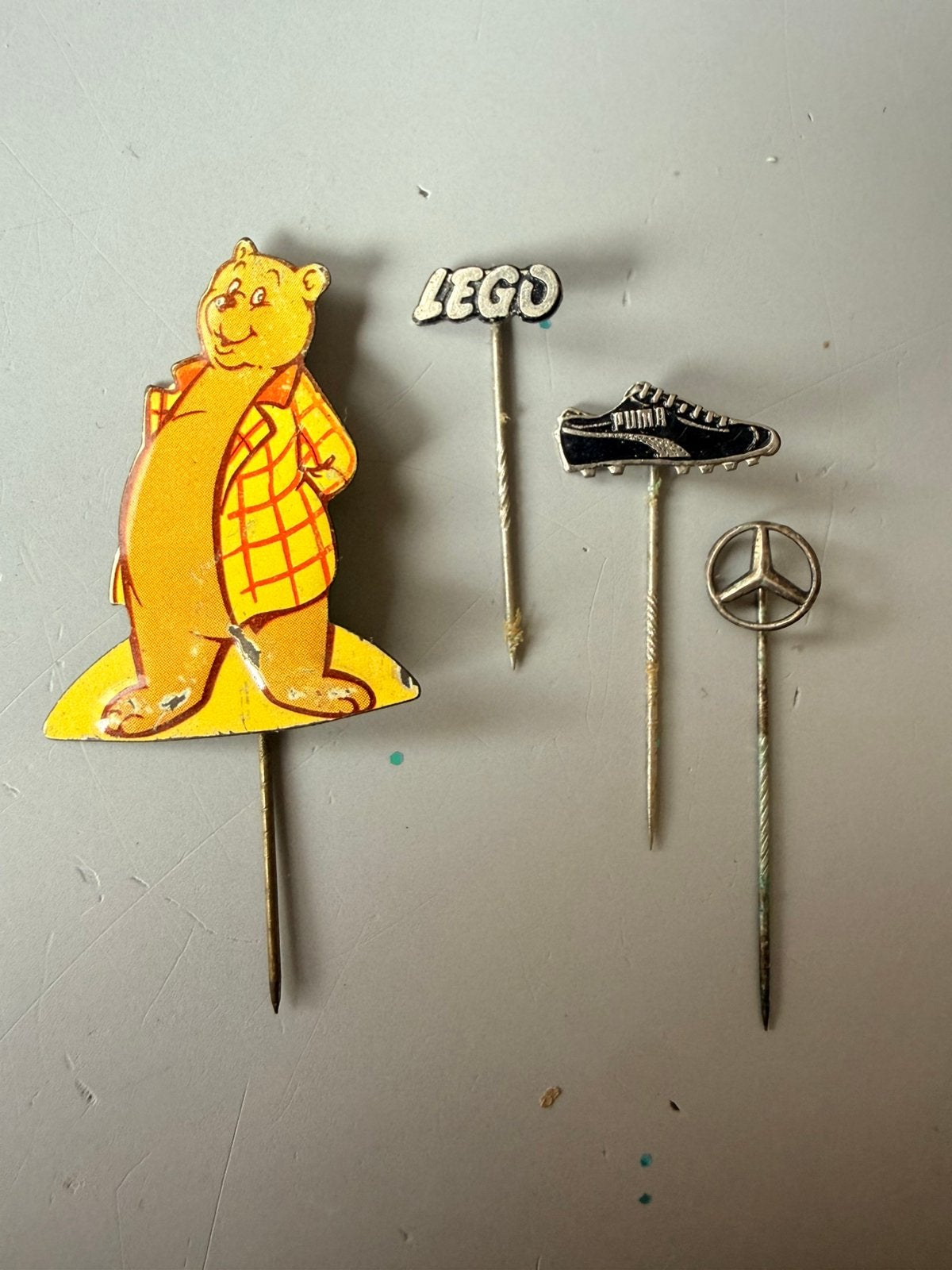 4 speldjes lego puma Mercedes ollie b bommel, Ophalen of Verzenden, Zo goed als nieuw