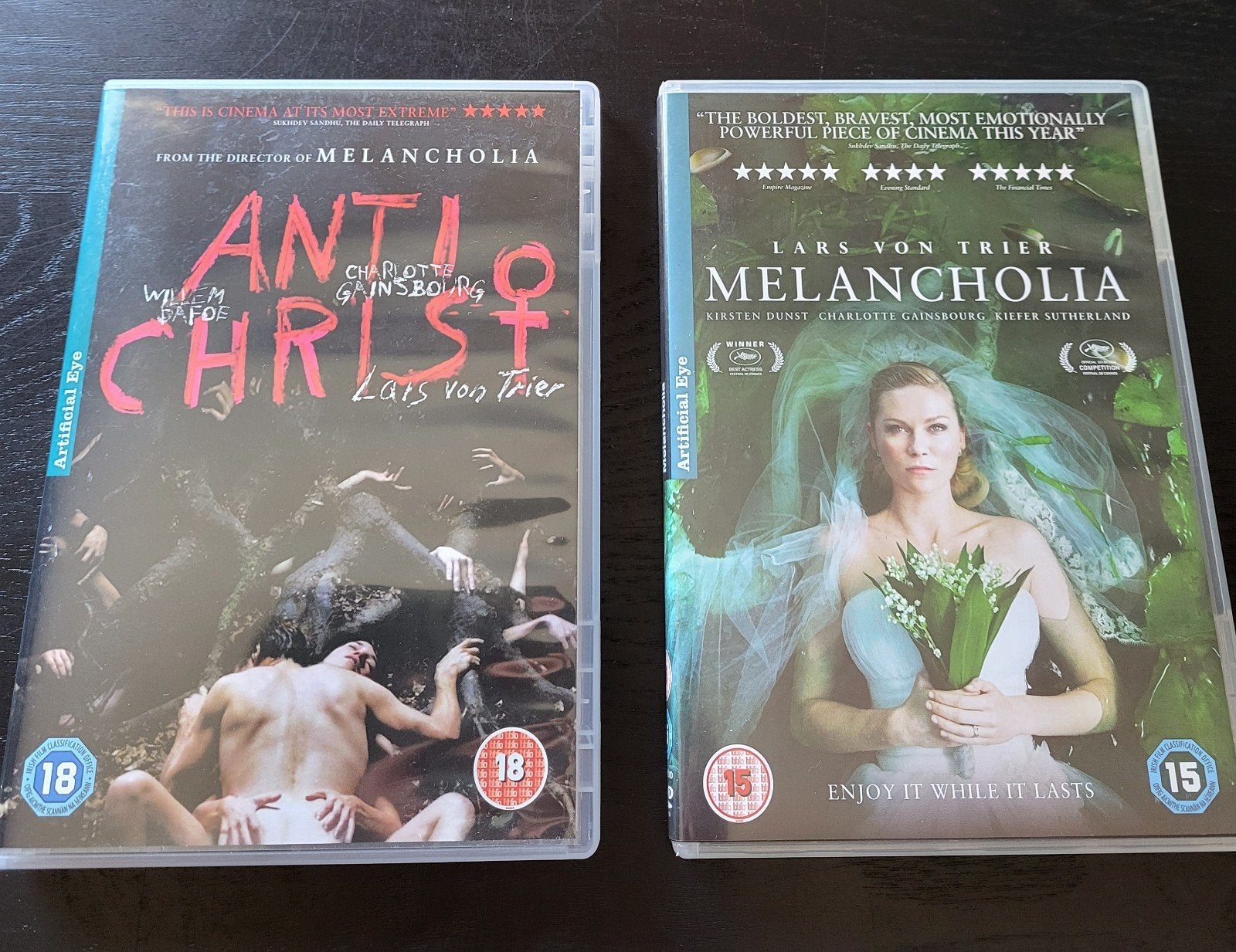 Melancholia & Antichrist, Artififial Eye, Alle leeftijden, Ophalen of Verzenden, Zo goed als nieuw, Overige gebieden