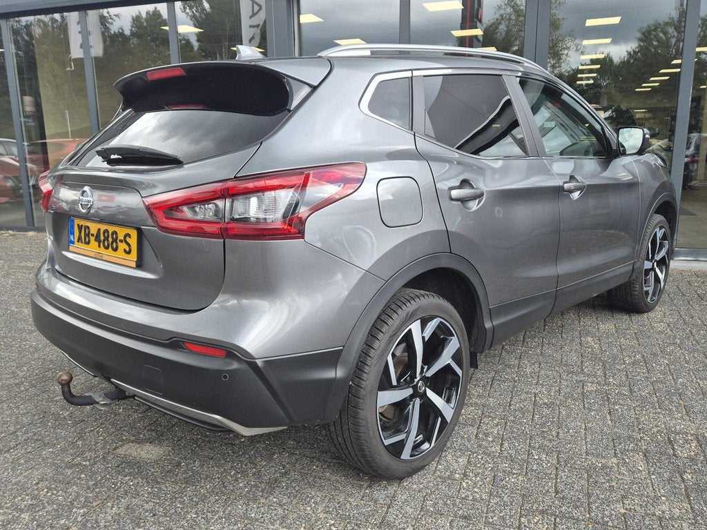 Nissan Qashqai 1.2 Tekna | Panoramadak | Navigatie | Trekhaa, Auto's, Nissan, Gebruikt, 4 cilinders, Met garantie (alle), Origineel Nederlands