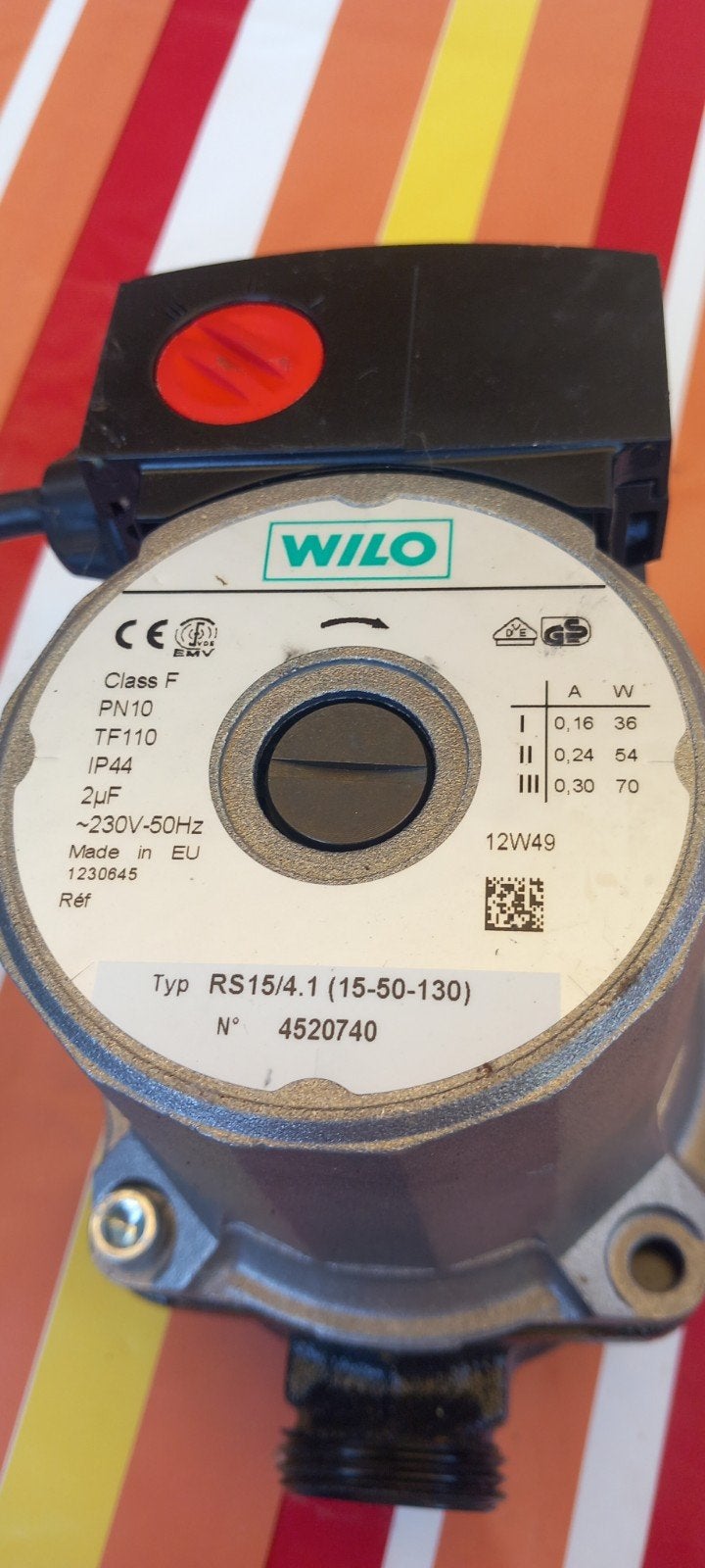 Wilo RS15/4.1 pomp uit Intergas ketel zgan nw prijs was 140, Ophalen of Verzenden, Zo goed als nieuw