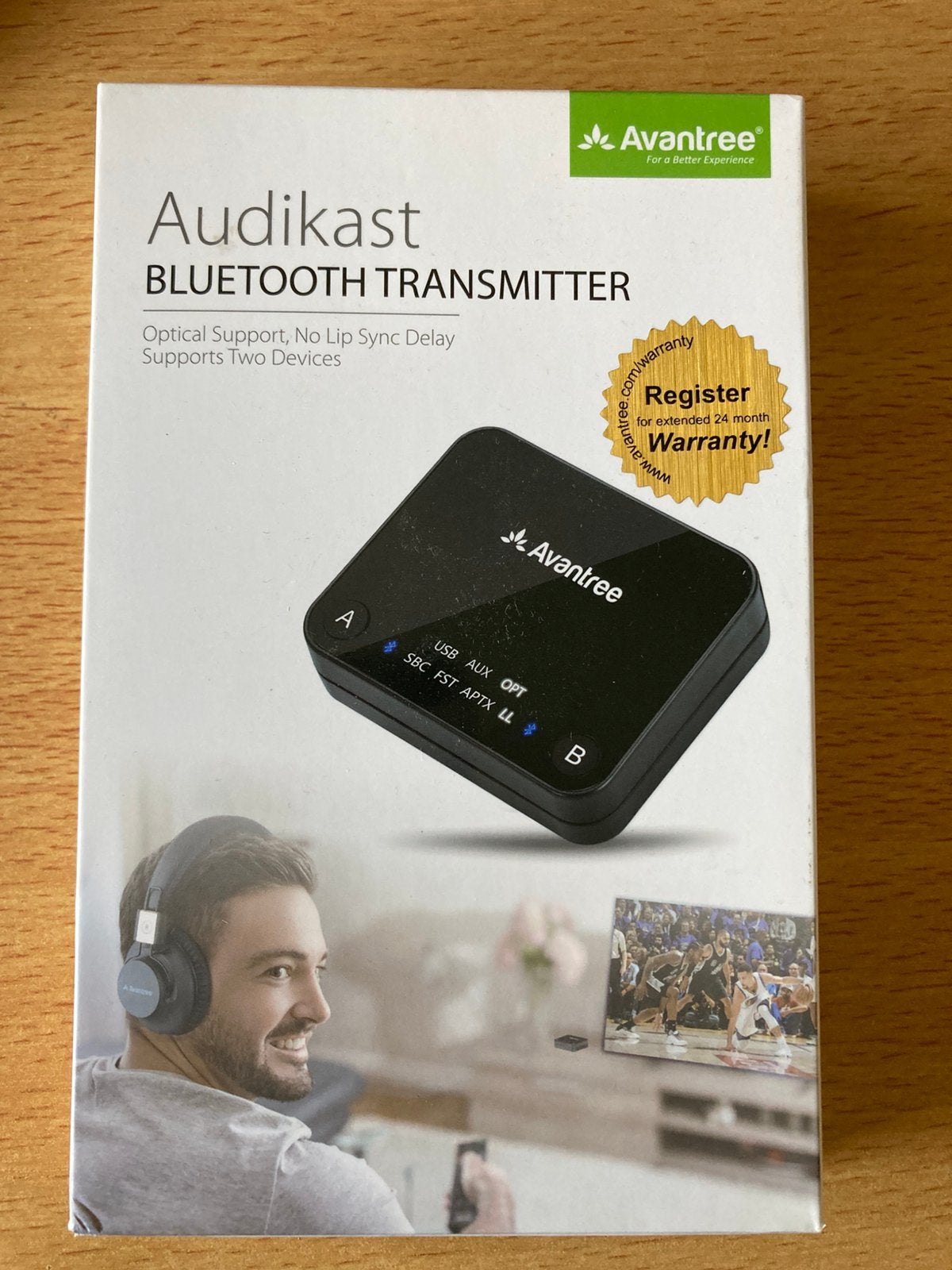 Avantree Audikast (bluetooth pc/TV op bijv gehoorapparaat, Verzenden, Zo goed als nieuw