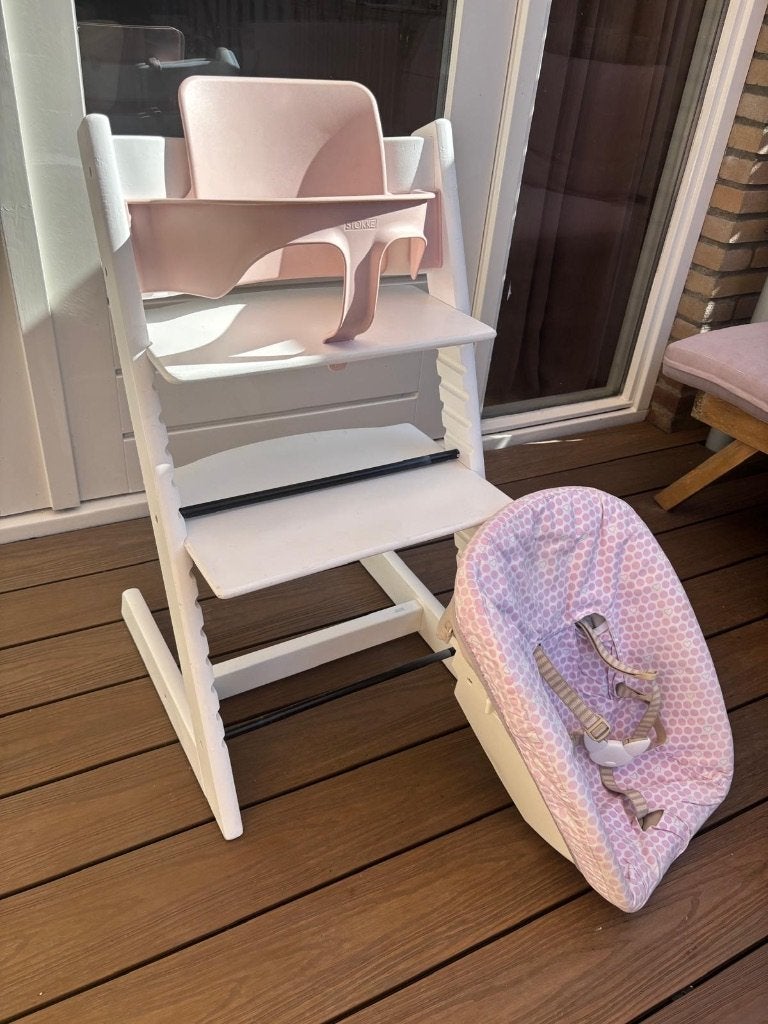 Stokke tripp Trapp (nieuw model) + accessoires, Ophalen, Gebruikt, Meegroeistoel
