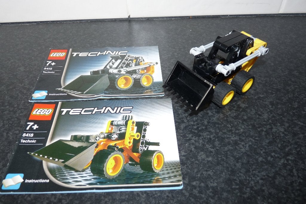 Lego Technic 8418 Mini loader incl boekjes, Lego, Inclusief instructies, Ophalen of Verzenden, Zo goed als nieuw