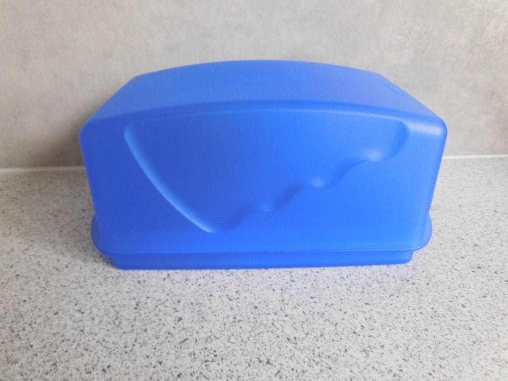 Tupperware Trendy Botervloot 18 cm. Blauw, Ophalen of Verzenden, Zo goed als nieuw, Blauw, Overige typen