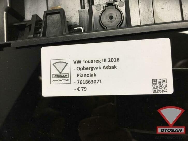 vw touareg iii 2018 opbergvak asbak pianolak 761863071, Gebruikt, Volkswagen, Volkswagen AG, Berliner Ring 2
38440  Wolfsburg, DE