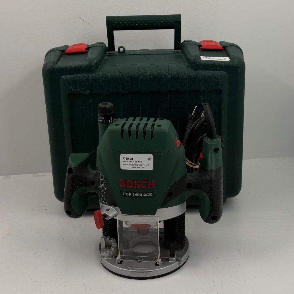 Bosch POF 1400 ACE Bovenfrees | Bedraad | In kist, Dordrecht@usedproducts.nl, Toulonselaan 72, Ophalen of Verzenden, Zo goed als nieuw