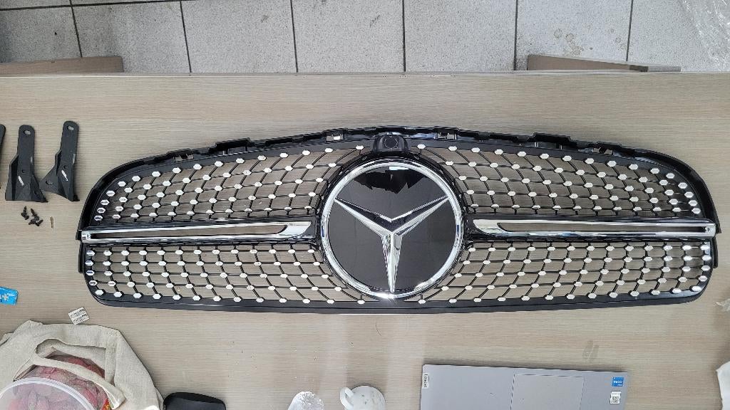 Mercedes glc 253 diamond grill compleet, Ophalen, Gebruikt, Voor, Mercedes-Benz