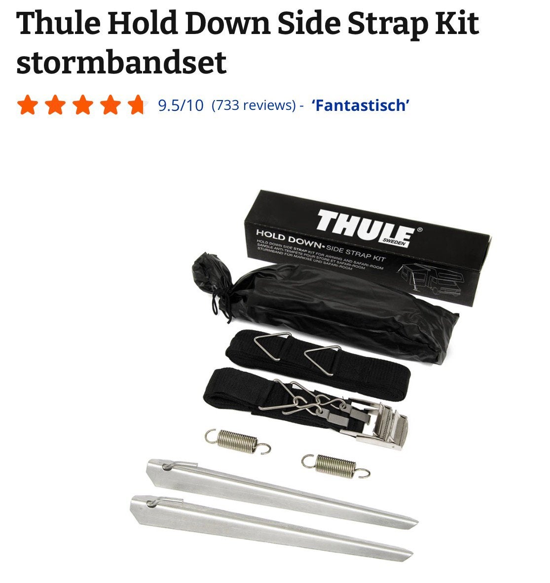 Stormanker set voor Thule caravan zonwering
