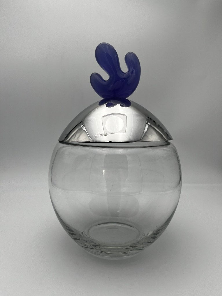 Alessi Big Ovo, Ophalen, Zo goed als nieuw, Blauw, Glas