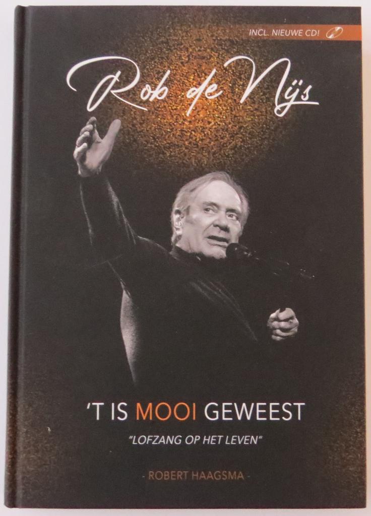 Boek: Rob de Nijs 'T is mooi geweest met CD, Ophalen of Verzenden, Zo goed als nieuw, Levenslied of Smartlap