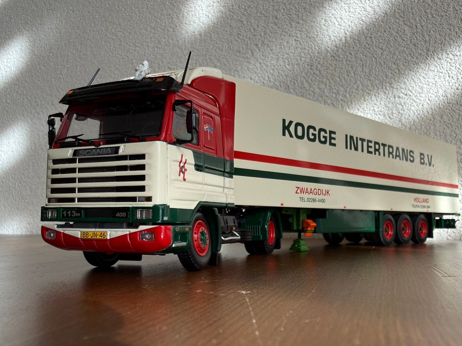 Tekno Kogge Transport/ Intertrans, Scania 113M Streamline, Ophalen of Verzenden, Zo goed als nieuw, Bus of Vrachtwagen, Tekno