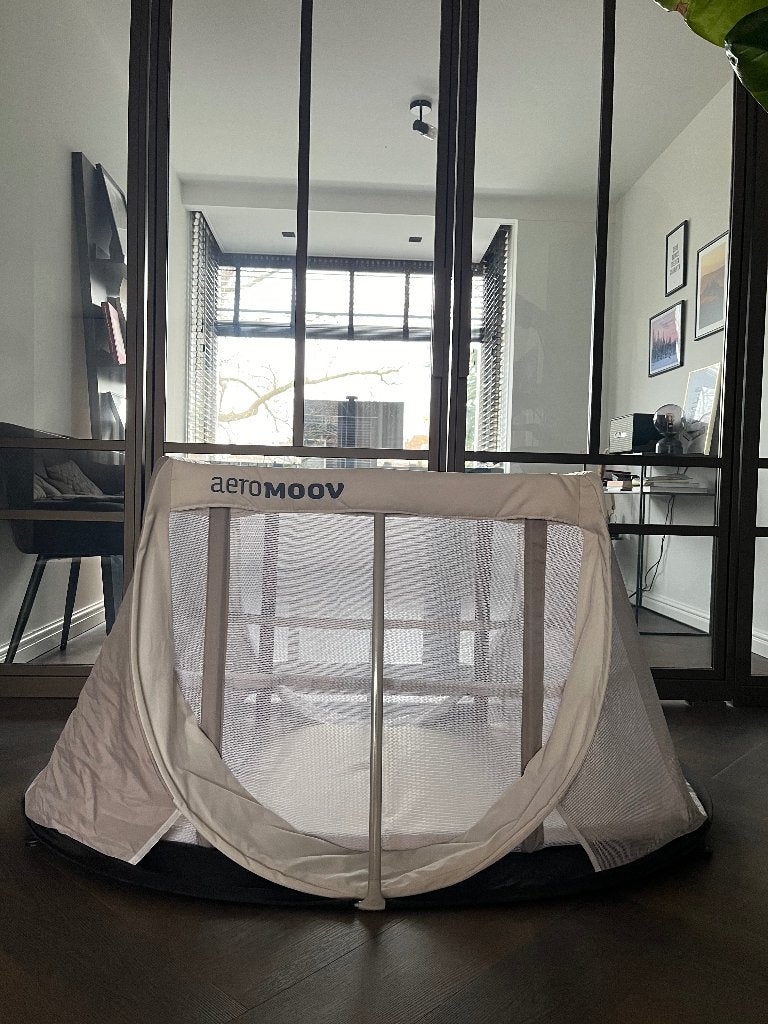 Aeromoov camping bed, Kinderen en Baby's, Kinderkamer | Bedden, Ophalen, Zo goed als nieuw, Minder dan 140 cm, Minder dan 70 cm