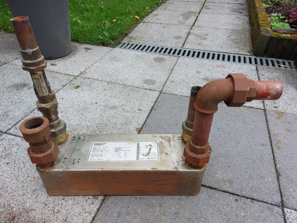 Warmtewisselaar voor CV of waterleiding - Gebruikt, Gebruikt, Minder dan 30 cm, Overige typen, Minder dan 60 cm