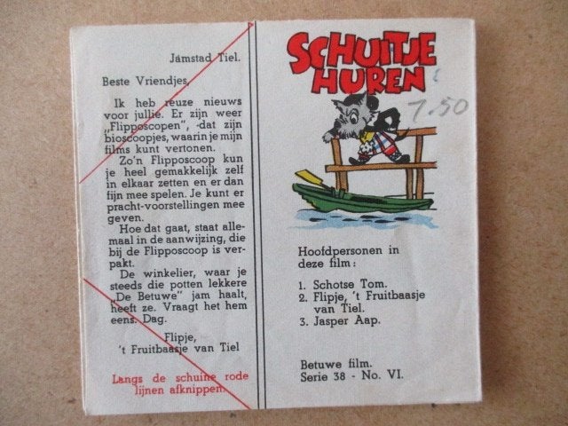 ad000246 flipje filmstrook 6, Eén stripboek, Ophalen, Gelezen