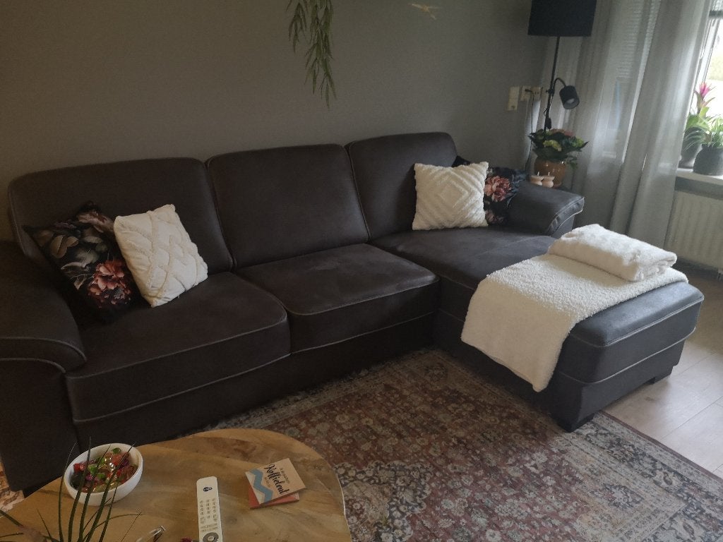 Bank met liggedeelte, Huis en Inrichting, Ophalen, Overige materialen, Hoekbank, Driepersoons