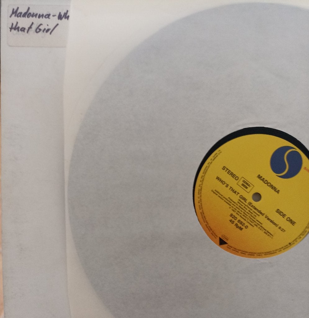 12'' Madonna - Who's that girl, Ophalen of Verzenden, Gebruikt, 12 inch